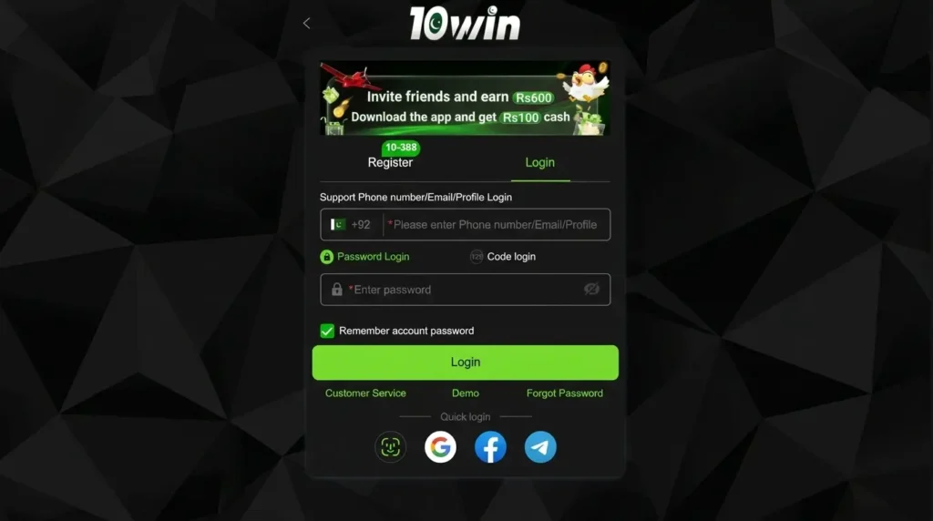 10WIN Game Login in Pakistan – Step-by-Step Guide